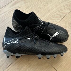 Puma Black and White Soccer Cleats